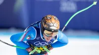 Italija, Cortina d'Ampezzo.Zimske olimpijske igre 2026. Alpsko smucanje, smuk, zenske. Italijanska smucarka Federica Brignone.