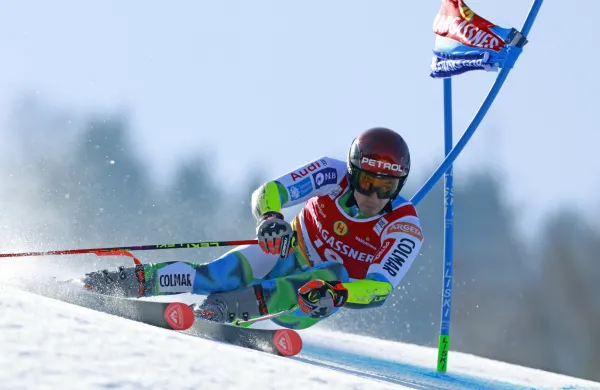 Slovenija, Kranjska gora,07.03.2026, 07.marec 2026Fis veleslalom za svetovni pokal, mo?ki, ?port, ?an KranjecFoto:Borut ?ivulovi?/F.A.Bobo