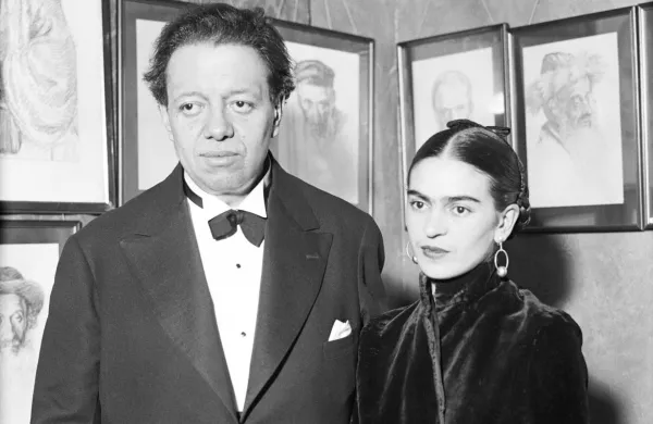 Fride Kahlo in Diega Rivere sta se prijela vzdevka golobica in slon.