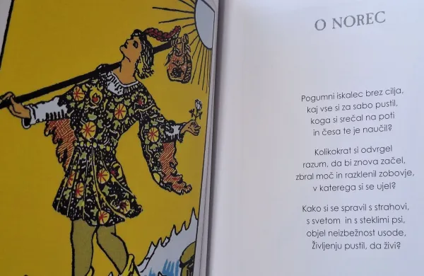 Pesem Norec iz zbirke Jane Kandare Zapisano v kartah, ki jo spremljajo podode tarot kart Pamele Colman Smith - Pixie 