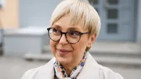 Radomlje, Kulturni dom.Volitve v drzavni zbor 2026.Izjava za medije predsednice republike Natase Pirc Musar ob oddaji glasu.