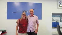 Steve Morse, kitarist Deep Purple, je Iva Boscarola večkrat obiskal v Ajdov&scaron;čini.