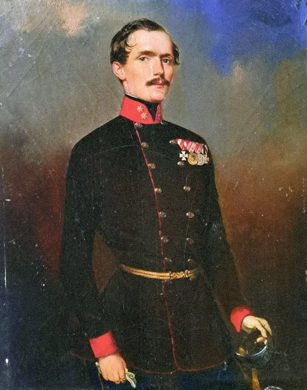 Pivka, Park vojaske zgodovine.Portret barona Andreja Čehovina (1810-1855), olje na kartonu neznanega avtorja.Foto: Park vojaske zgodovine