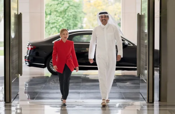 Giorgia Meloni in Tamim bin Hamad Al Thani, received Giorgia Meloni