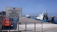 Koper, 22.04.2015Uprava za pomorstvo, obisk minister za infrastrukturo in prostor Peter Ga&scaron;per&scaron;ič, carinski pomol in čoln SAR Kapitanija, kapitanije in policijski čol