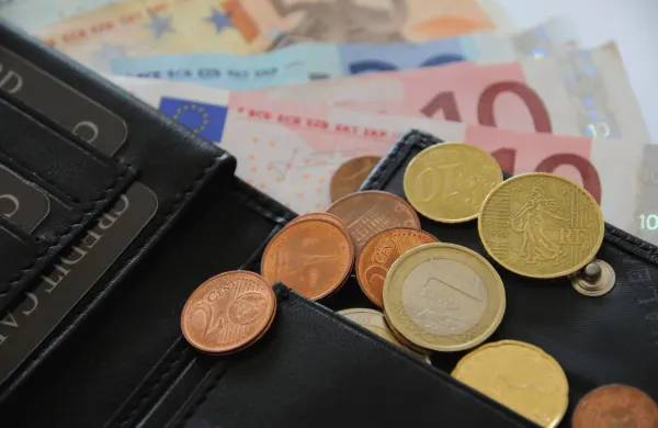 denar kovanci bankovci euro evro denarnica