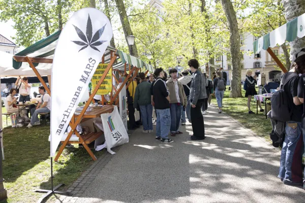 Shod Marihuana Mar&scaron;, ki ga organizira &Scaron;tudentska organizacija Univerze v Ljubljani.
