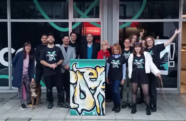 festival Poskusi z jezikom xcenter go!2025pesni&scaron;ka delavnica s pesnikom borisom a. novakom maldi pesniki iz Nove Gorice in Gorice