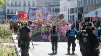 Demonstracije ob prazniku dela v nem&scaron;kem Hamburgu