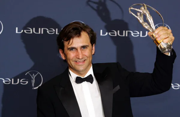 Italian ex-formula one driver Allessandro Zanardi with his Laureus World Comeback of the Year Award at the Estoril casino in Estoril 16 May 2005. The sixth annual Laureus World Sports Awards, being staged in Portugal for the second year in a row, will have a royal seal of approval with the attendance of King Juan Carlos of Spain.,Image: 16743885, License: Rights-managed, Restrictions:, Model Release: no, Credit line: NICOLAS ASFOURI/AFP/Profimedia