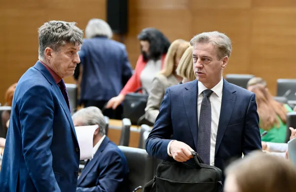 Borut Sajovic in Robert Golob
