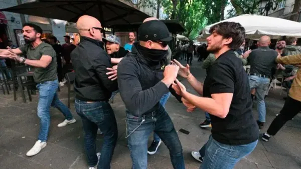 Pretepi so izbruhnili na drevoredu 20. septembra.