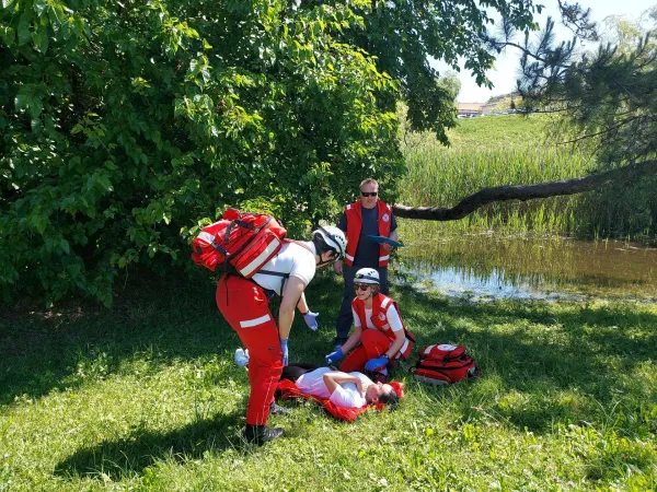 Regijsko preverjanje usposobljenosti ekip prve pomoči Civilne za&scaron;čite in Rdečega križa za Severno Primorsko