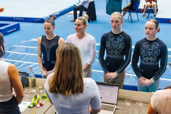 Koper,28.5.2026 Arena Bonifika, Gimnastika, FIG World Challenge Cup, svetovni pokal v gimnastikiKysselef Tja&scaron;a in Belak Teja