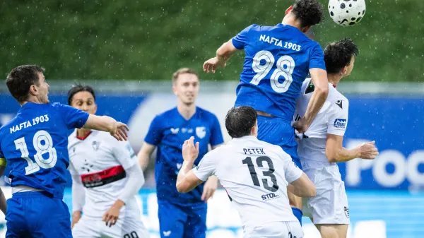 Aron Matyas Dragoner in action during Prva liga Telemach 2026/27 football qualifications match between NK Nafta 1903 and ND Primorje in Sportni park Lendava, Slovenia on May 31, 2026. Photo: Jure Banfi