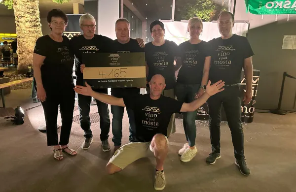 vino spod mosta Renče dobrodelna akcija