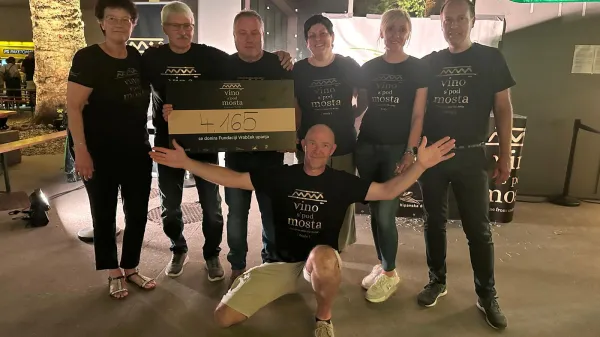 vino spod mosta Renče dobrodelna akcija
