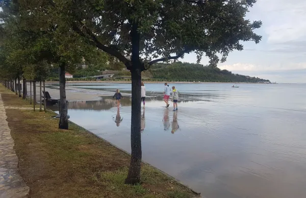 promenada dež mlaka