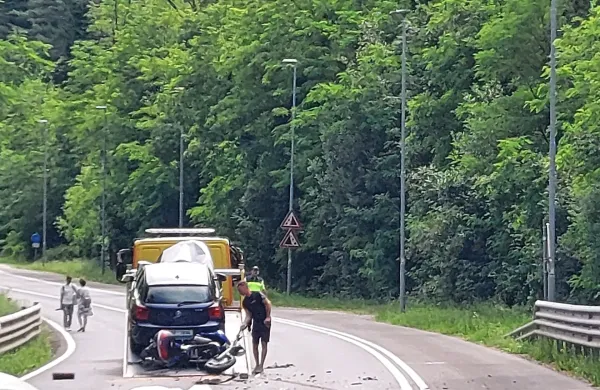 nesreča, smrtna nesreča, motorist, panovec, umrl, čelno trčenje