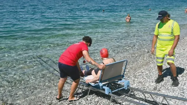 Seatrac omogoča gibalno oviranim osebam lažji vstop v morje.