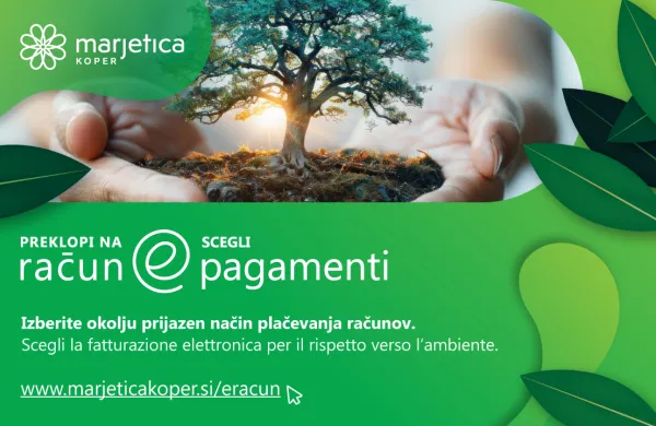 ŽE VEČ KOT 4200 UPORABNIKOV IZBRALO E-RAČUN: Marjetica Koper nadaljuje pot k brezpapirnemu poslovanju