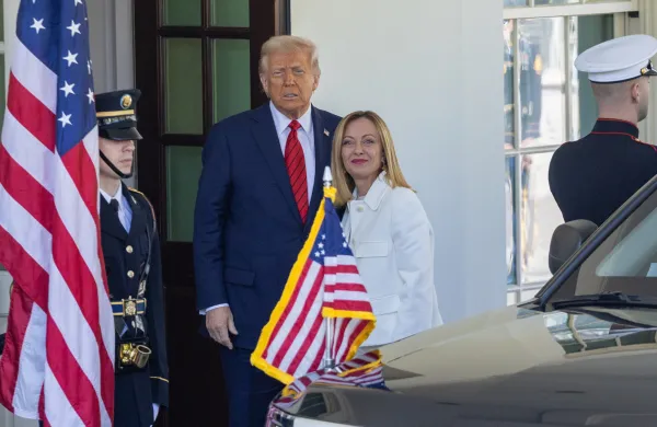 Ameri&scaron;ki predsednik Donald Trump in italijanska premierka Giorgia Meloni