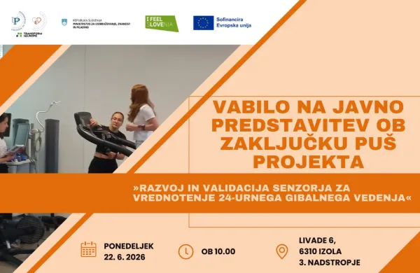 Razvoj senzorja za celostno vrednotenje 24-urnega gibalnega vedenja pri človeku