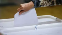 Kamnik.Volitve, volilna skrinjica.