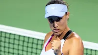 Andreja Klepac of Slovenia celebrates at day 5 of WTA 250 Zavarovalnica Sava Portoroz, on September 15, 2022 in Stadium Marina, Portoroz/Portorose, Slovenia. Photo by Matic Klansek Velej/Sportida