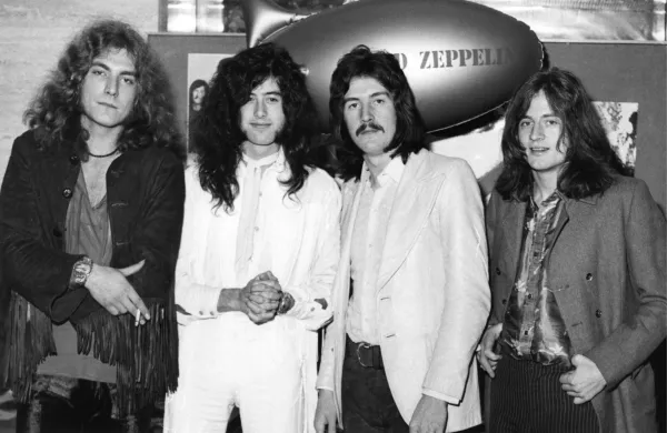 Led ZeppelinLeft to right Robert Plant, Jimmy Page, John Bonham and John Paul JonesDecember 1969,Image: 21067104, License: Rights-managed, Restrictions:, Model Release: no, Credit line: Photoshot/Topfoto/Profimedia