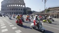 June 27, 2026, Rome, Rome, ITALY: Vespa Piaggio 80th Anniversary Parade, Rome, June 27, 2026,Image: 1112901082, License: Rights-managed, Restrictions: * Italy Rights Out *, Model Release: no, Credit line: Riccardo De Luca/Agf/Zuma Press/Profimedia