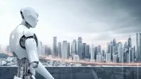 Future robot engineer. Digital smart app. Generate Ai,Image: 832195511, License: Royalty-free, Restrictions:, Model Release: no, Credit line: Ivan Ryabokon/Panthermedia/Profimedia kitajska robot