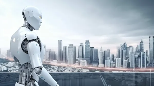 Future robot engineer. Digital smart app. Generate Ai,Image: 832195511, License: Royalty-free, Restrictions:, Model Release: no, Credit line: Ivan Ryabokon/Panthermedia/Profimedia kitajska robot