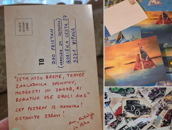 Z razglednico nari&scaron;imo nasmeh na obraze oseb z demenco