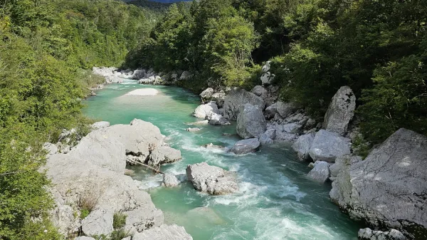 Reka Soča v Zgornjem Posočju