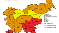 Ocena su&scaron;nih razmer po Sloveniji 9. julija 2026.