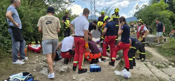 re&scaron;evalna akcija, kamp Soča, skala 