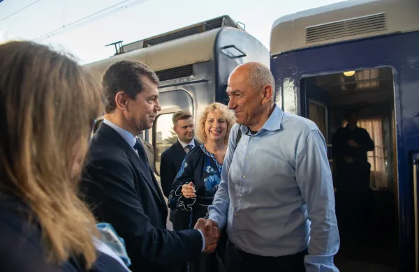 Obisk predsednika vlade Janeza Janse v Ukrajini.