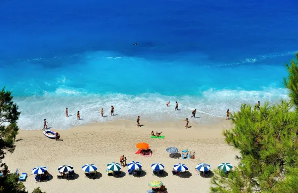 dopust, morje, plaža, grčija