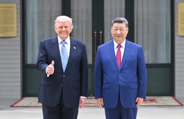 Donald Trump s kitajskim predsednikom Xi Jinpingom