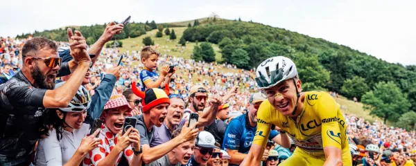 Cycling - 2026 Tour de France - Stage 14 - Mulhouse - Le Markstein, France - Tadej pogacar, UAE Team Emirates XRG.Tour de France 2026 - 18 Jul 2026,Image: 1117340033, License: Rights-managed, Restrictions:, Model Release: no, Credit line: -/Shutterstock Editorial/Profimedia
