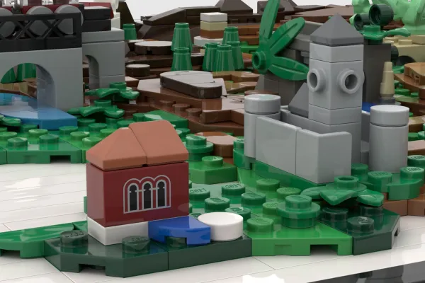 Znamenitosti in lepote Slovenije na 3D zemljevidu iz 2404 lego kock