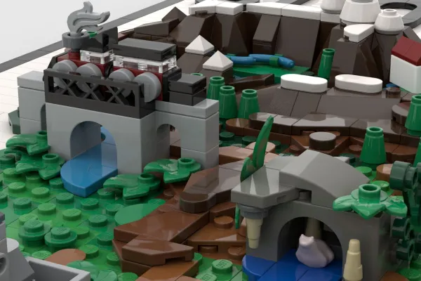 Znamenitosti in lepote Slovenije na 3D zemljevidu iz 2404 lego kock