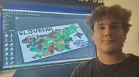 Znamenitosti in lepote Slovenije na 3D zemljevidu iz 2404 lego kock