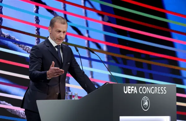 Predsednik Evropske nogometne zveze (UEFA) Aleksander Čeferin
