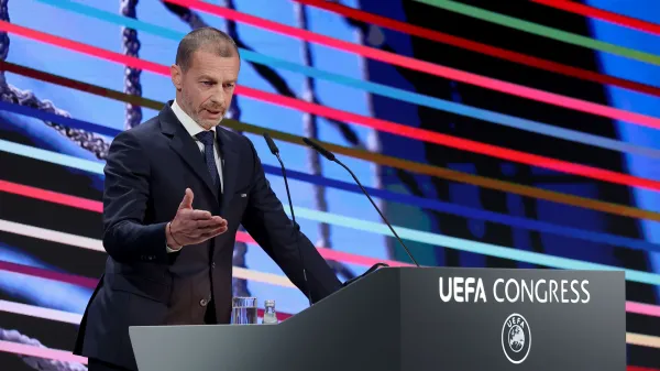 Predsednik Evropske nogometne zveze (UEFA) Aleksander Čeferin