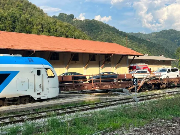 Policisti petkovo iztirjenje vlaka na železni&scaron;ki postaji Most na Soči obravnavajo kot sum kaznivih dejanj po&scaron;kodovanja ali uničenja javnih naprav in ogrožanja posebnih vrst javnega prometa. 