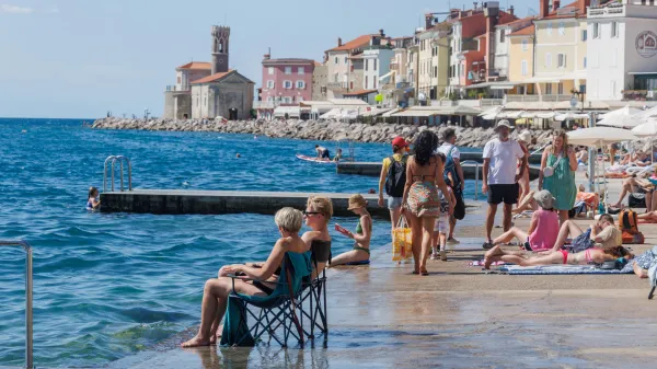 Piran, 22.7.2026Poletje, Morje, Kopalci, plaža
