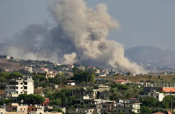 Posledice izraelskih zračnih napadov na Libanon.