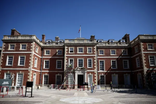 The exterior of the new Trent Park Museum is pictured after its recent opening in Enfield, north London, on July 29, 2026. During World War II, Trent Park, a country house north of London, was turned into a camp for high-ranking German prisoners of war. Now it has become a museum called Trent Park House of Secrets, which highlights the role of the team of German speakers, most of them Jewish refugees, who transcribed titbits from the prisoners' bugged conversations.,Image: 1120765036, License: Rights-managed, Restrictions: TO GO WITH Britain-museum-history-espionage-Germany,FOCUS by Anna MALPAS, Model Release: no, Credit line: Henry NICHOLLS/AFP/Profimedia